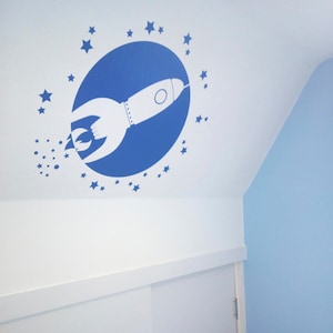 Space Rocket Wall Sticker