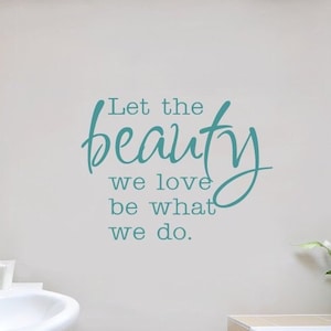Beauty wall sticker, Salon wall sticker, Beauty wall decal, Salon wall decor, Bedroom wall stickers, Bathroom wall art