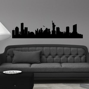New York skyline wall decal