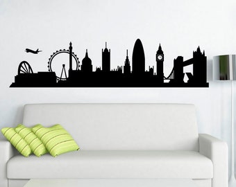 Wall Sticker London, London Wall Art Sticker, London Wall Decal, London Cityscape, London Wall Sticker, London Silhouette