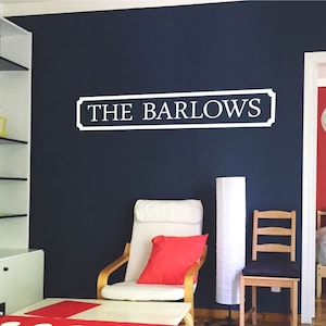 Family name sign wall decal, family name wall sticker, family name wall decal, family wall stickers, family wall decor, Housewarming gift