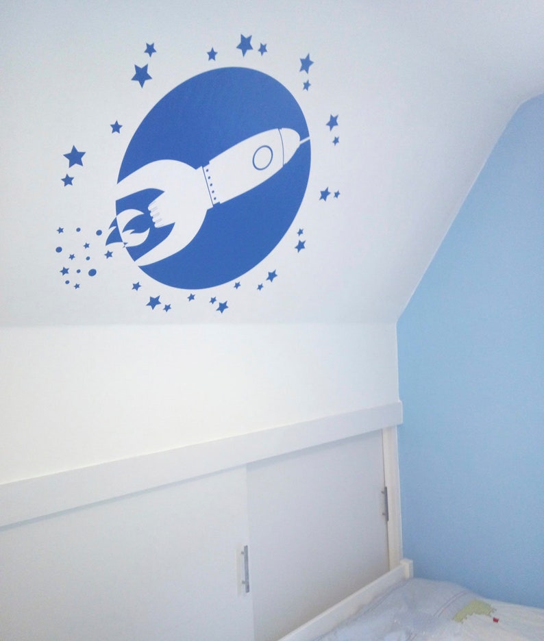 Space Rocket Wall Sticker