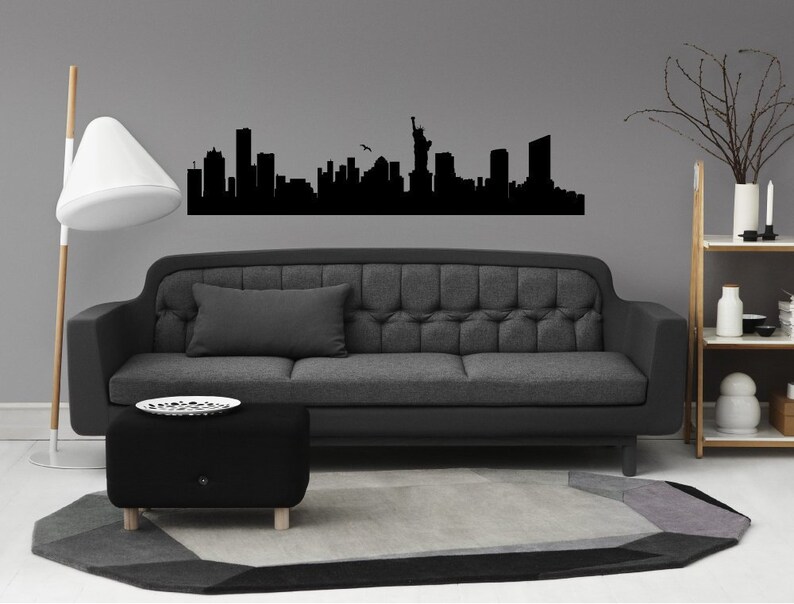 New York skyline wall decal