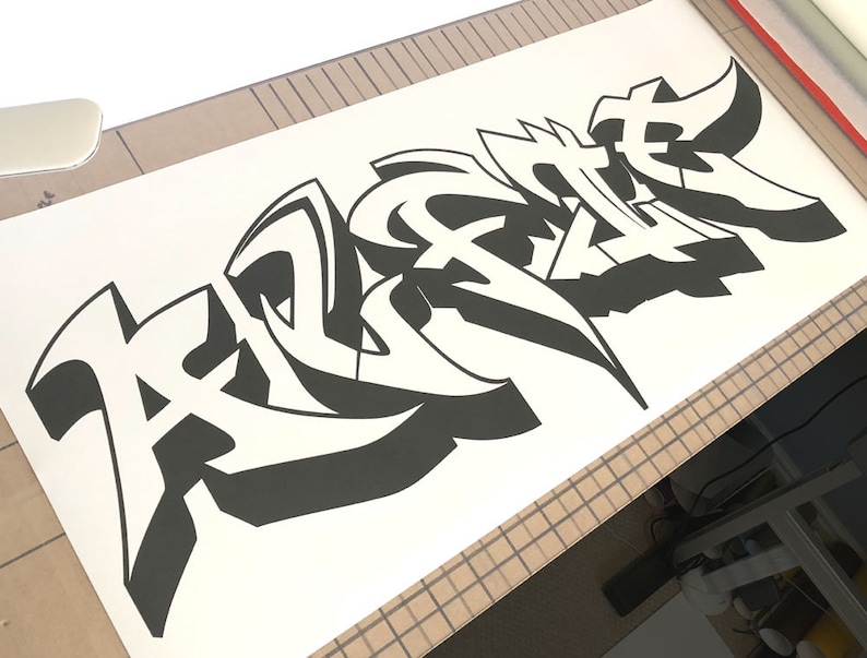 Graffiti Wall Art Sticker Graffiti Wall Decal Graffiti Wall Etsy UK