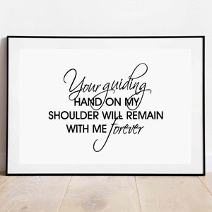 Your Guiding Hand Quote | Digital Download Print | Downloadable