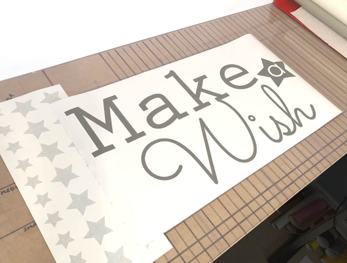 Make a Wish Wall Sticker Make a Wish Wall Decal Make a Wish Etsy