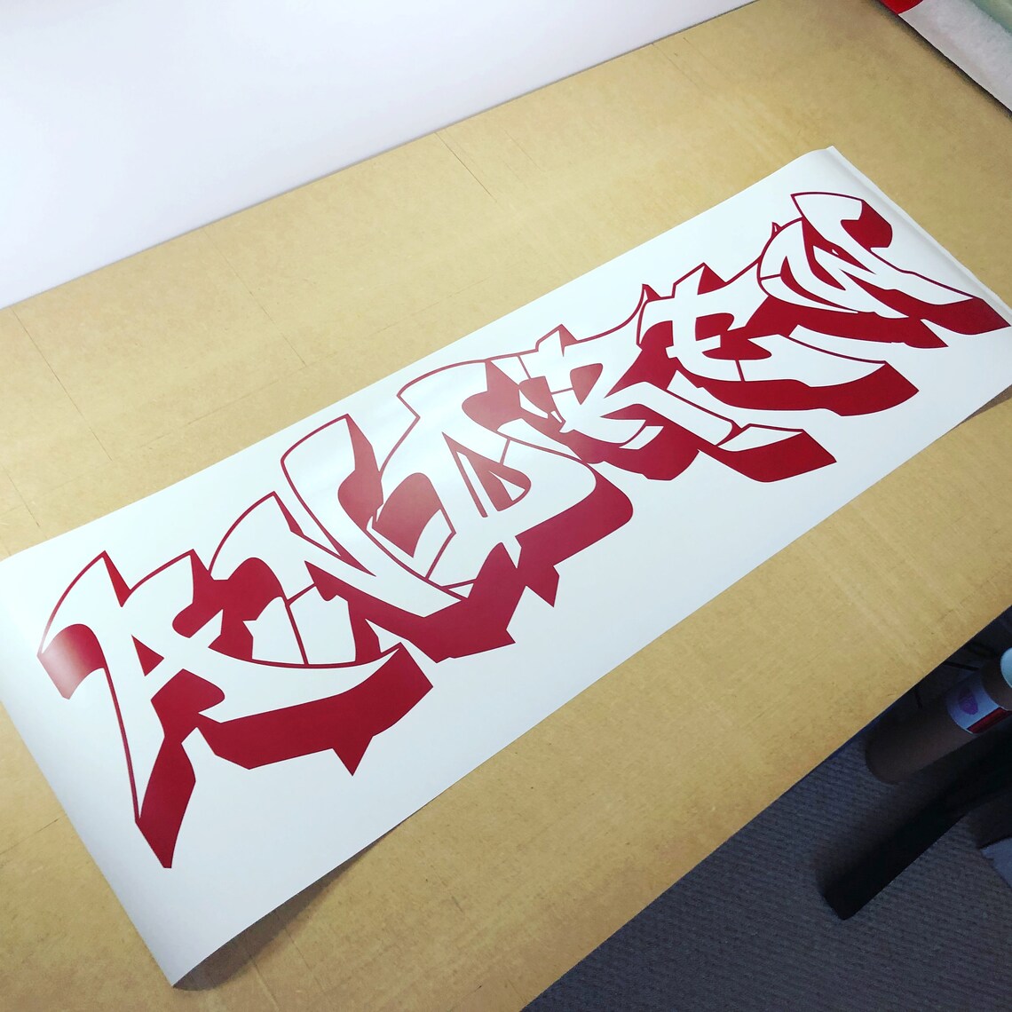 Graffiti Wall Art Sticker Graffiti Wall Decal Graffiti Wall Etsy UK