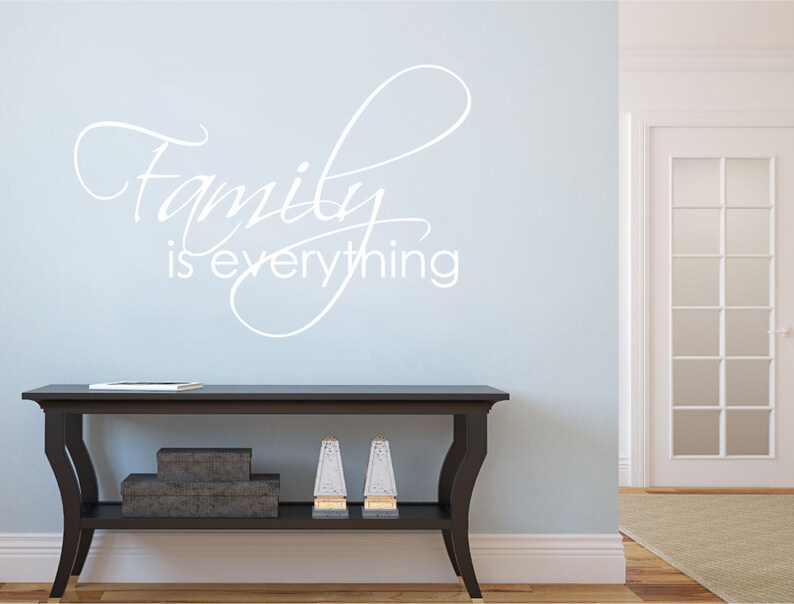Family is Everything Wall Sticker Family Wall Stickers Etsy