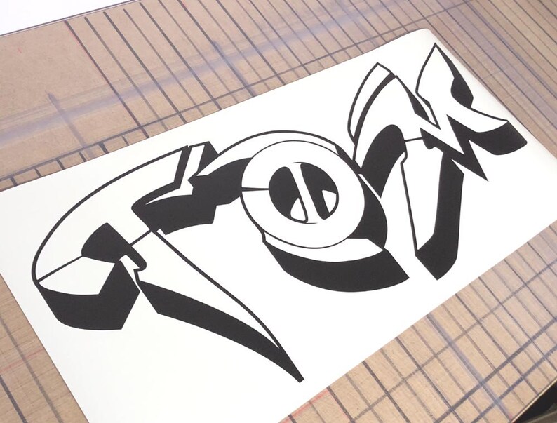 Graffiti Wall Art Sticker Graffiti Wall Decal Graffiti Wall Etsy UK