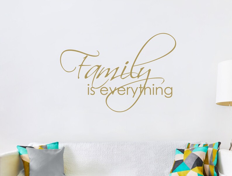 Family is Everything Wall Sticker Family Wall Stickers Etsy