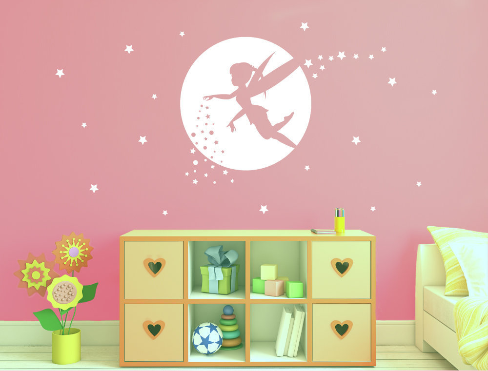 Fairy wall sticker Fairy wall decal Girls room decor Etsy