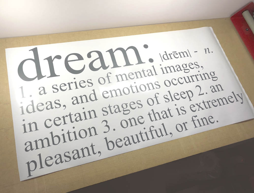 Dream definition wall sticker dream wall sticker dream wall Etsy España