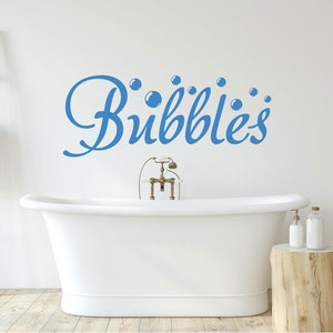Bubbles wall sticker, bathroom wall decor, bathroom wall art, bubbles wall decal, bathroom wall decal, bathroom wall sticker