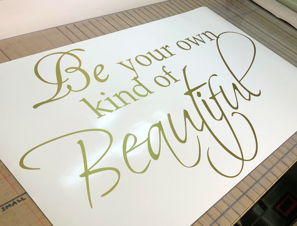 Be Your Own Kind of Beautiful Wall Quote Sticker Etsy UK
