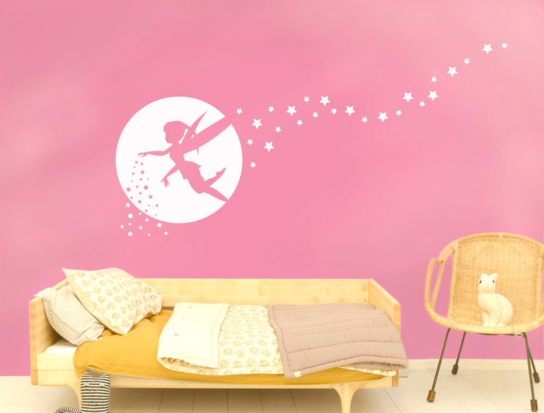 Fairy Wall Sticker Fairy Wall Decal Girls Room Decor Etsy UK
