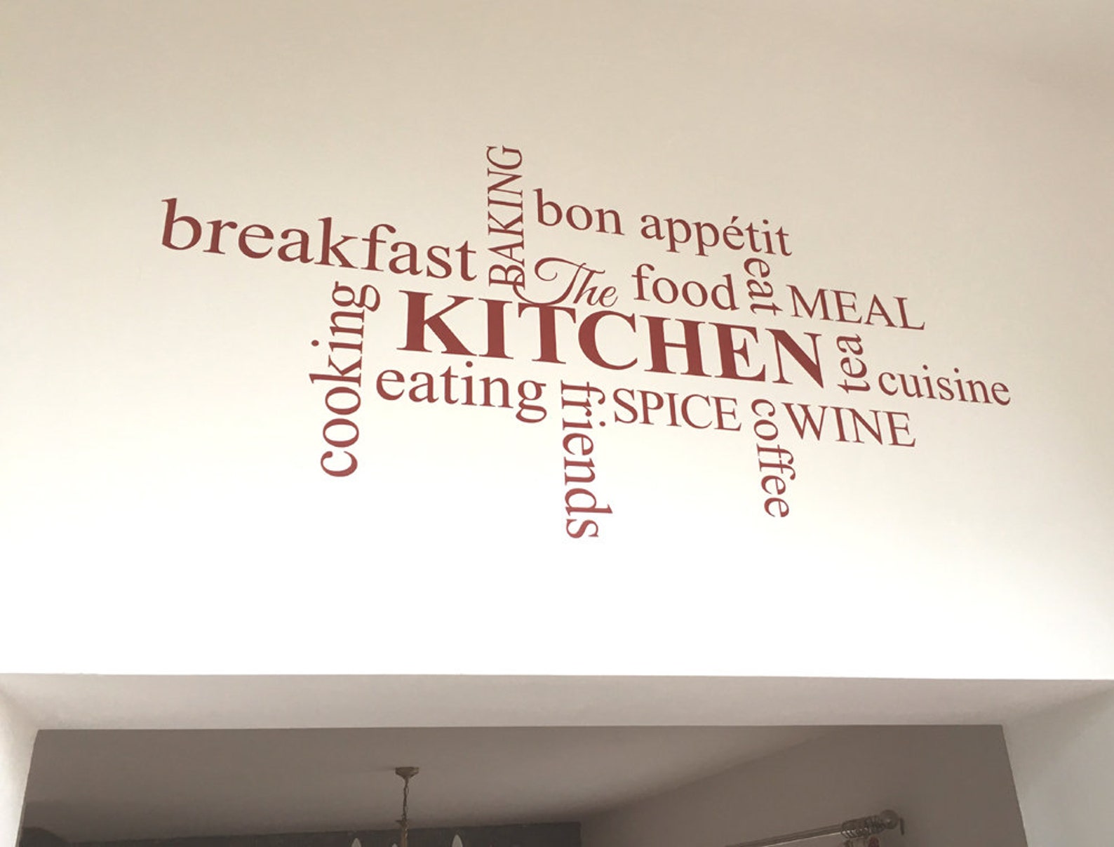 Kitchen Wall Art Word Art Kitchen Wall Decor Kitchen Wall Etsy UK