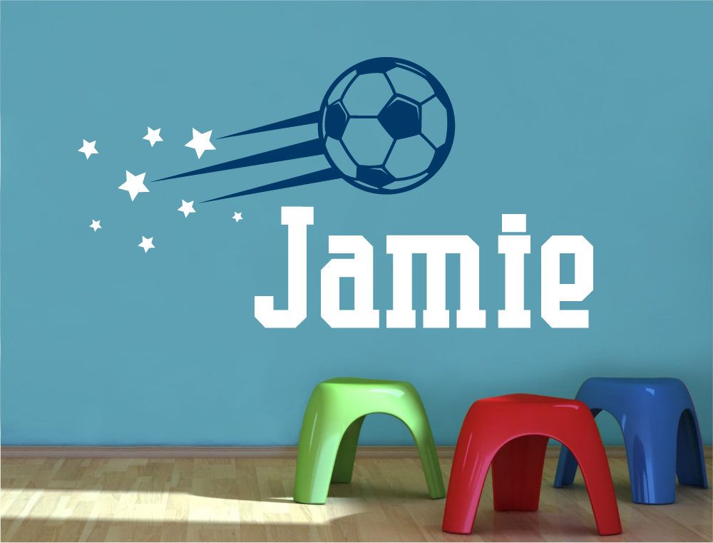 Soccer Wall Decal Sports Wall Decal Football Wall Decal Etsy UK