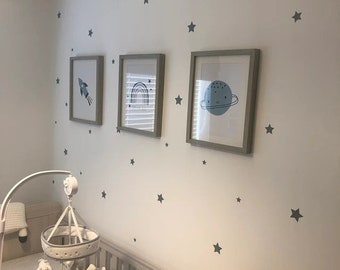 Star Wall Stickers, Star Wall Decals, star wall decor, Nursery decor, Nursery wall stickers, Wall decals nursery, Star stickers