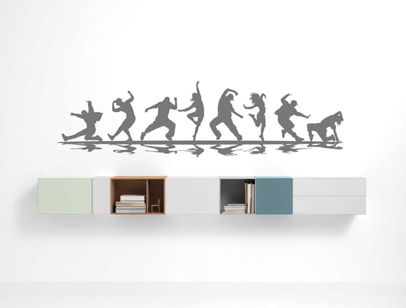 Dance wall sticker, dance wall decal, dance wall art, dance wall decor, street dance, dancing wall sticker, dancing wall decal