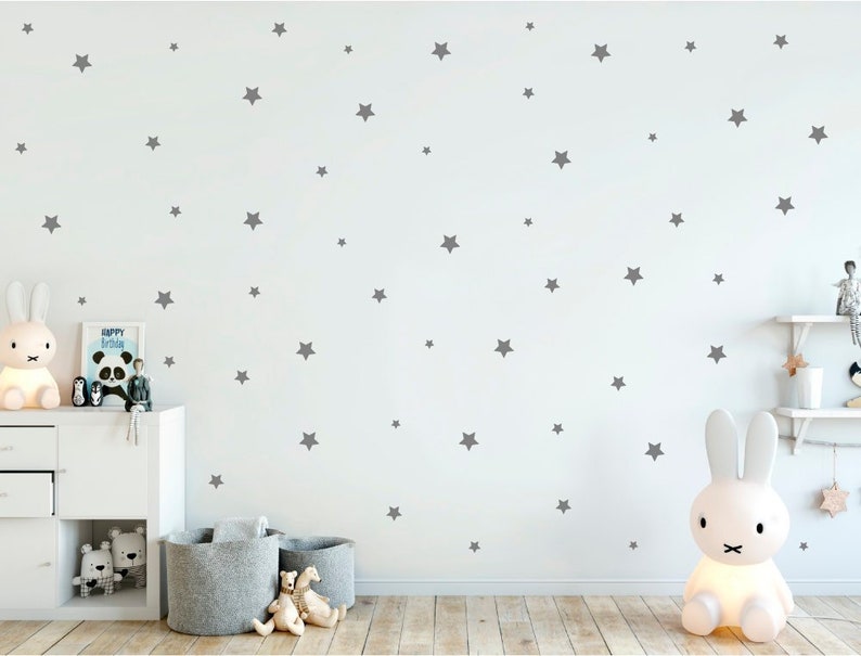 Star Wall Stickers Star Wall Decals Nursery decor Nursery Etsy