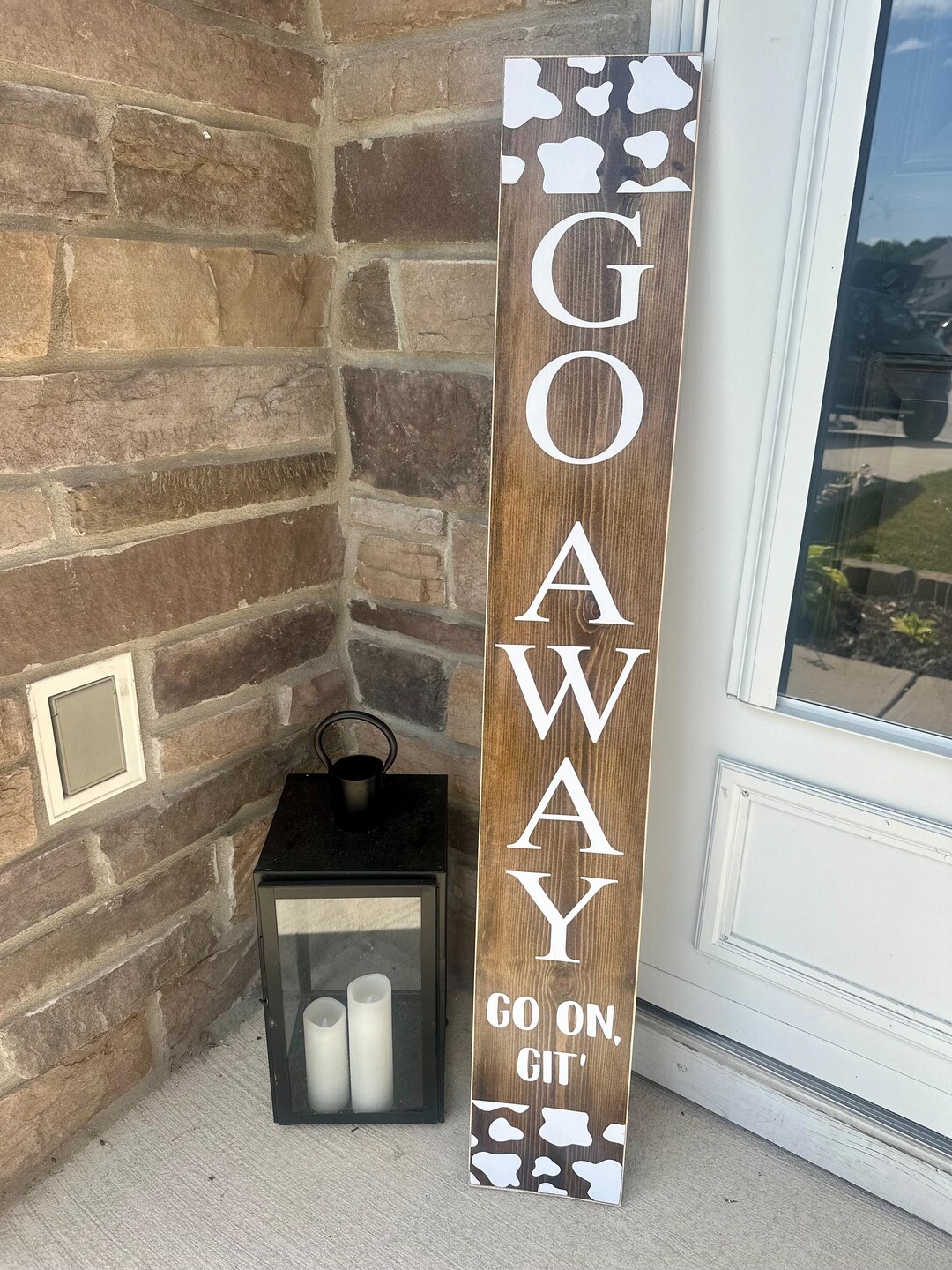 Go Away Go On Git Sign