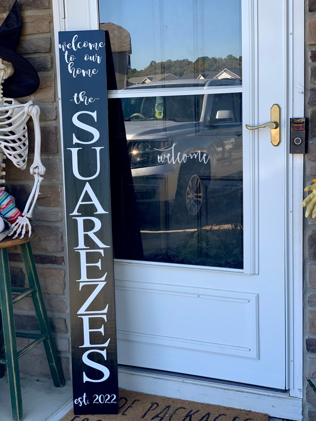 Last Name Front Porch Sign, Family Name Sign, Sign Etsy