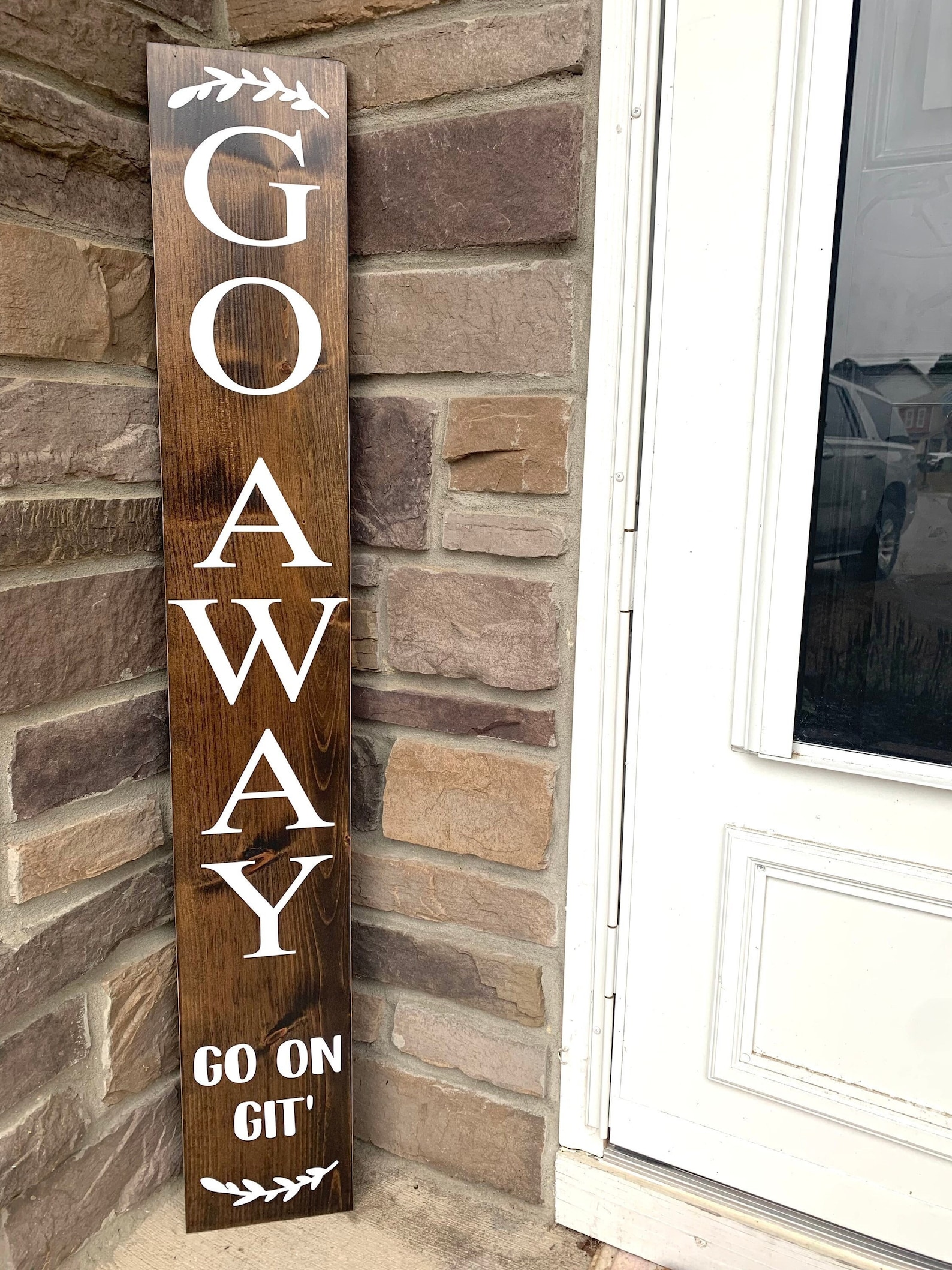 go-away-go-on-git-porch-sign-farmhouse-rustic-wood-welcome-etsy