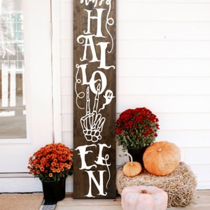 Handmade Halloween Porch Sign: Spooky Fall Decor