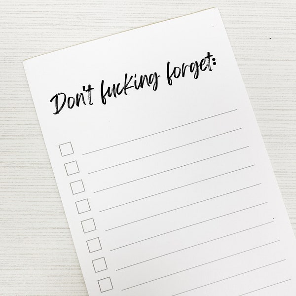 Lined Notepad, Funny Notepad, To Do List, To Do List Notepad, Funny Notepad, To Do, Reminder Notepad, Reminder List, Don't Forget, Humor