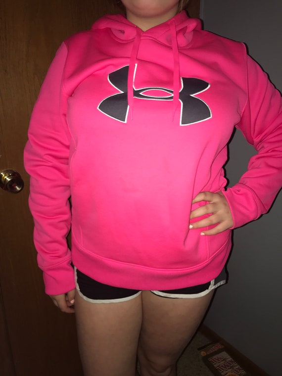 pink under armour hoodie