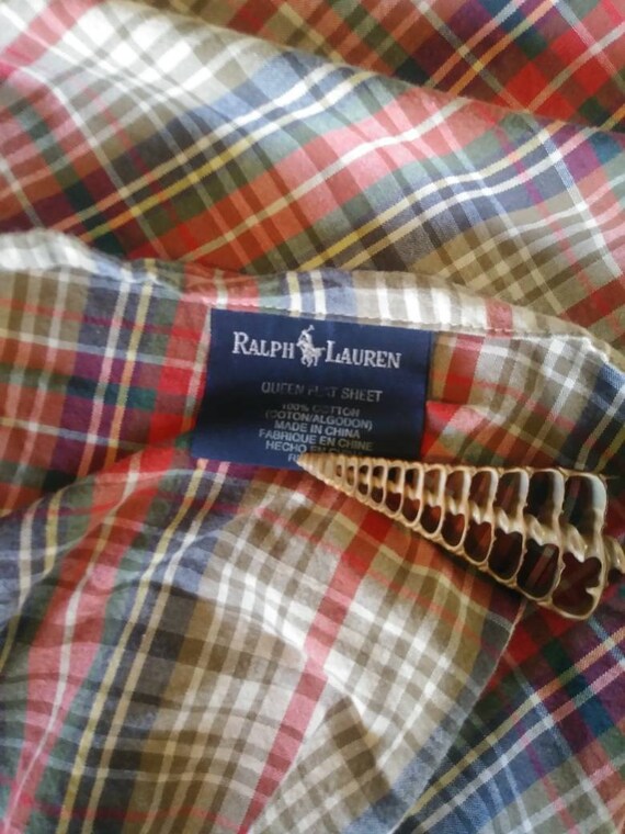 ralph lauren plaid sheets