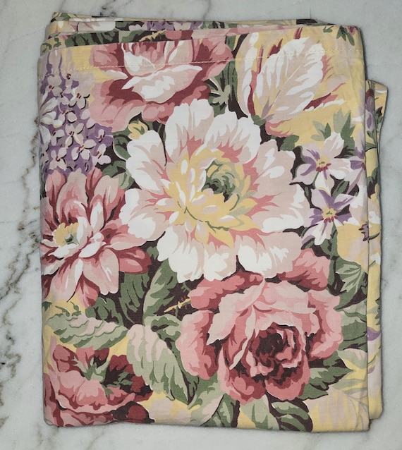 【ビンテージ】Ralph Lauren フルサイズ 花柄フィットシーツ 寝具 【ビンテージ】Ralph Lauren フルサイズ 花柄フィットシーツ