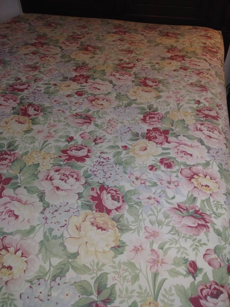 Beautiful Vintage Springmaid Sheet Set With Lovely Vibrant Etsy