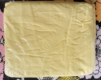 NOS - Vintage Ralph Lauren Yellow Fitted Sheet - Deep Pockets - Twin Size [766]