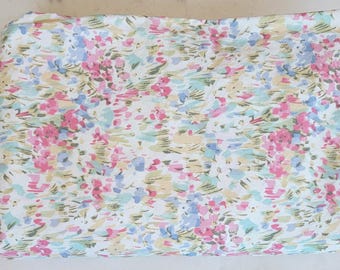 Lauren Ralph Lauren Flat Sheet w/Muted Multi-Colored Floral Design- Twin Size [#1325]