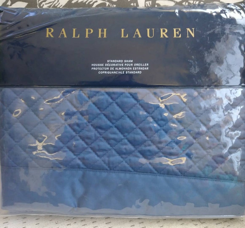 Nip Ralph Lauren Wyatt Peacock Blue Quilted Style Etsy