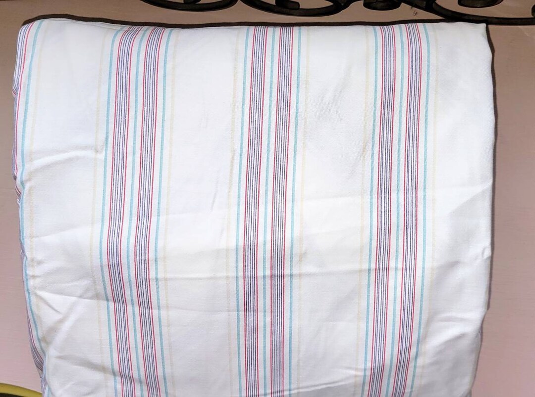 Lauren Ralph Lauren Deep Fitted Sheet W/stripe Design Queen - Etsy