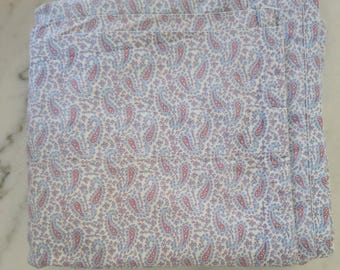 Lauren Ralph Lauren Twin Size Flat Sheet - Paisley Design [#1514]
