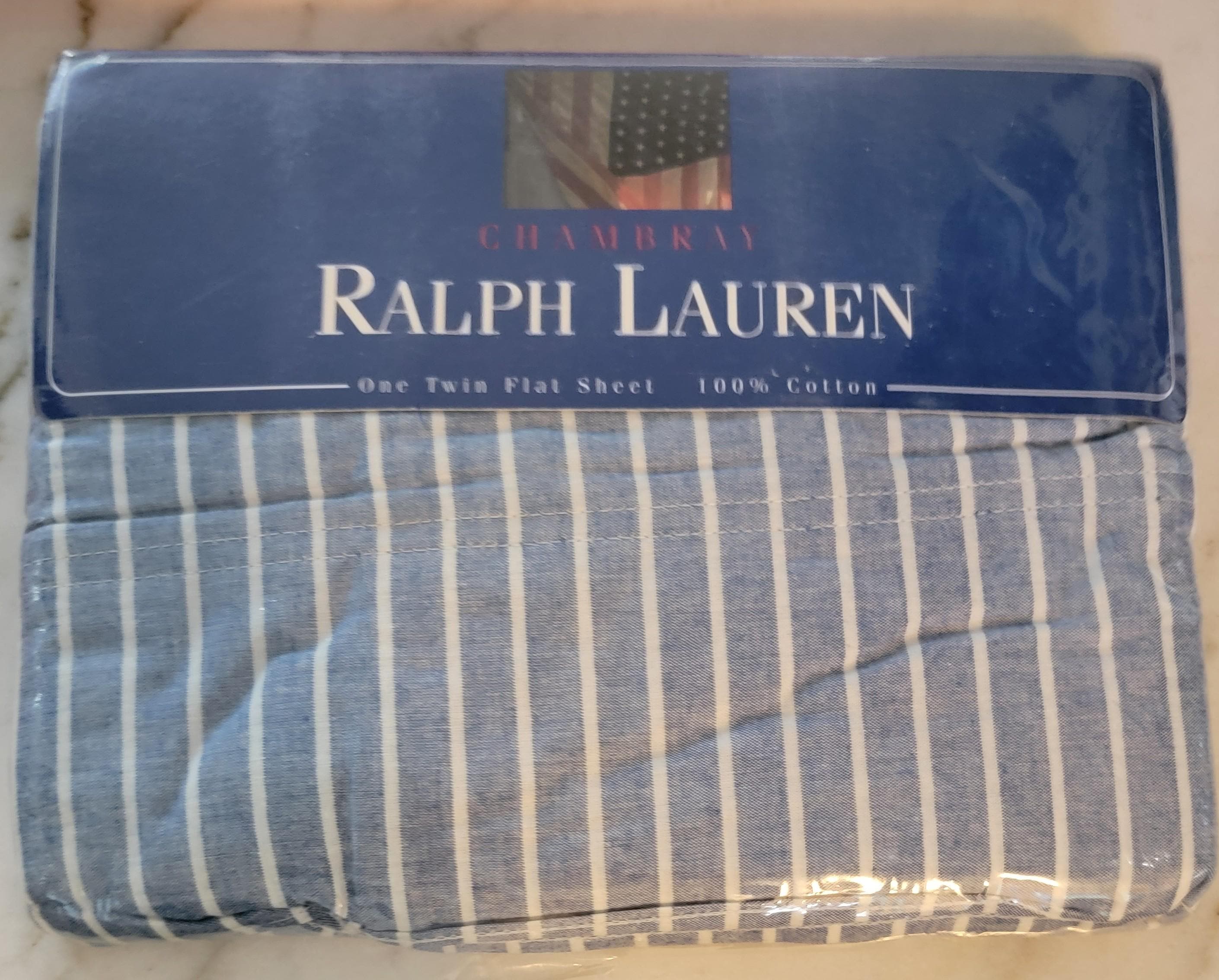 Ralph Lauren Chambray Sheet Twin - Etsy
