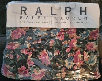 新品未使用✳︎ラルフローレン✳︎花柄✳︎45x45cmフリル付クッションカバー2枚 ポロ ラルフローレン フリル付き枕カバー 2枚セット - 標準サイズ