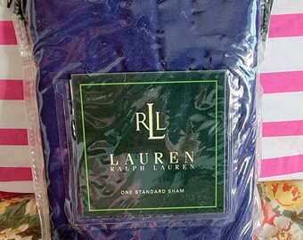 Lauren Ralph Lauren Navy Blue Pillow Sham - Standard Size