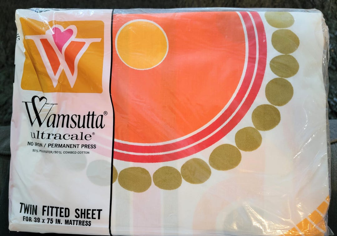 RARE! NOS Vintage Scuda FITTED Sheet by Wamsutta - Twin Size [#169A] - Etsy