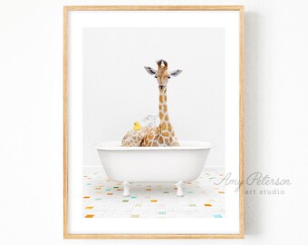 Giraffe Bath Decor | Etsy