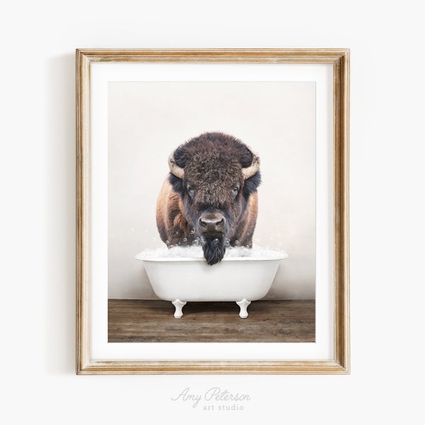Animal Bathroom Art Etsy