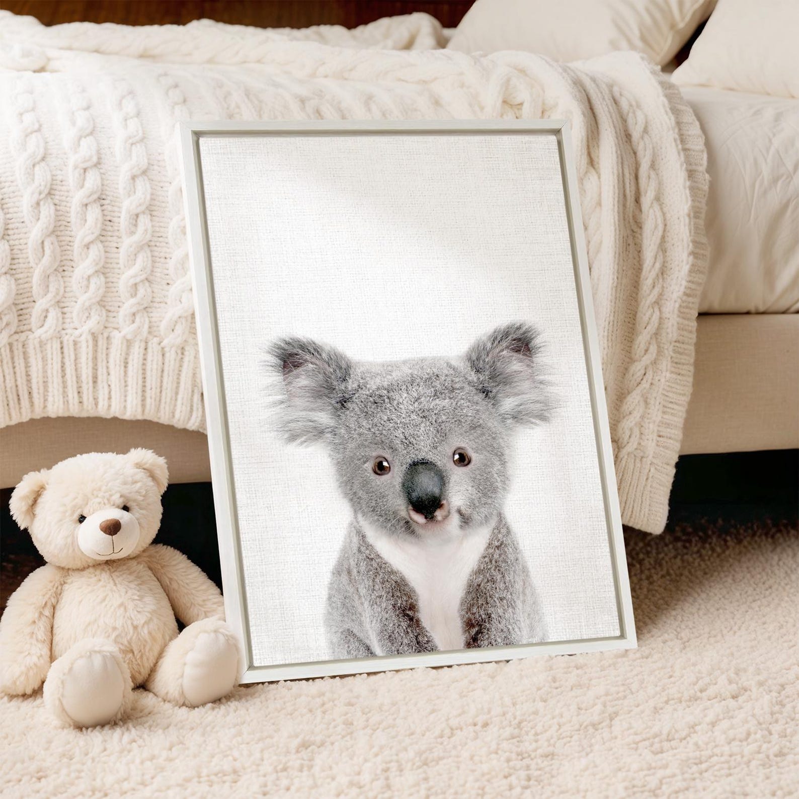 Baby Koala Print: Woodland Nursery Animal Wall Art - Etsy
