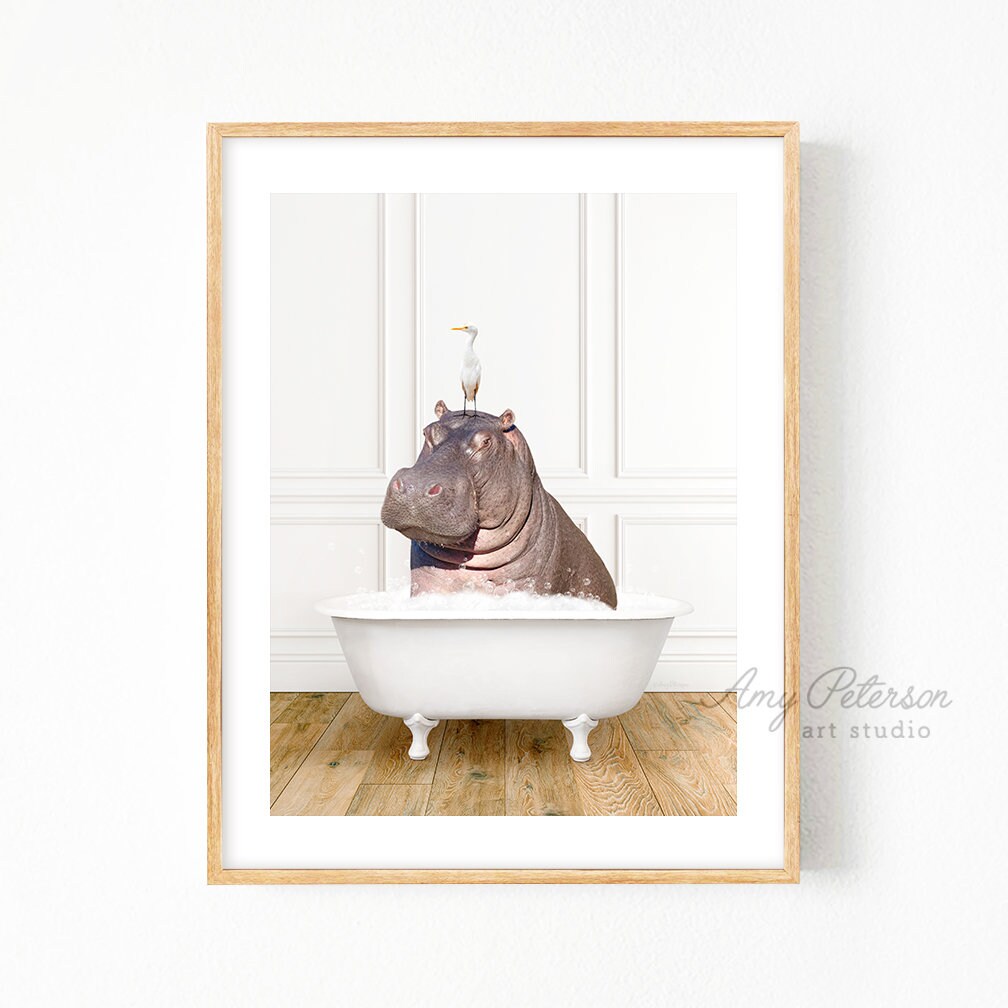 Memorabilia HIPPOPOTAMUS Vintage Textured Card Collectibles mindtek.it