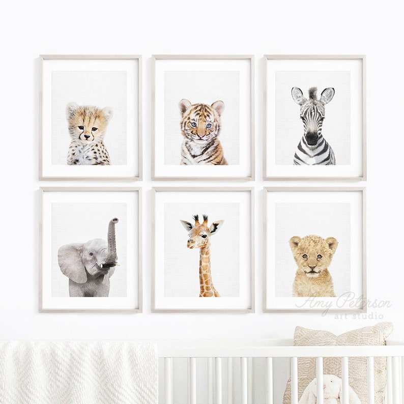 baby animal prints for nursery