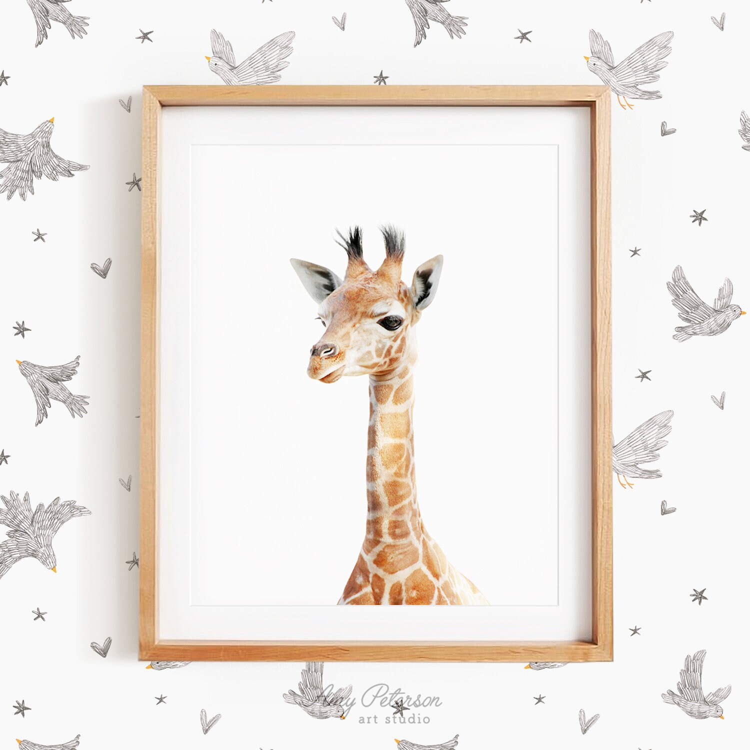 Blank Journal/scrapbook Album - Giraffe Zoo Friends