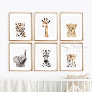 framed animal prints for nursery