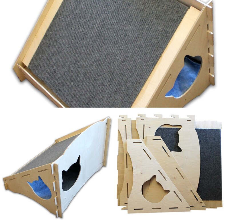 Handcrafted Plywood Cat & Dog House Pet Shelter modern Style Etsy